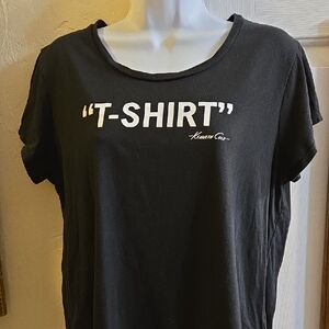 Kenneth Cole "T-Shirt" Black Graphic Tee